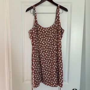Abercrombie & Fitch Brown Polka Dot Mini Dress